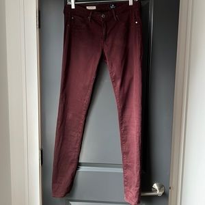 AG The Legging Super Skinny in Wine